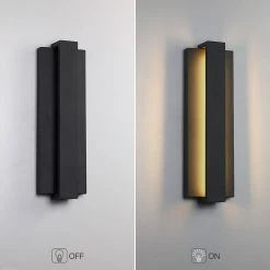 Reflect 18.7 in. Black Modern/Contemporary LED Outdoor Wall Light Lantern Sconce by TRUE FINE -Dale Tiffany Store black true fine outdoor sconces td120005w led 66 1000