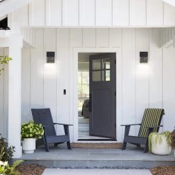 1-Light Black Modern/Contemporary LED Integrated Outdoor Wall Light Lantern Sconce with Seeded Crystal by TRUE FINE -Dale Tiffany Store black true fine outdoor sconces td120006w led 1d 1000