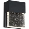 1-Light Black Modern/Contemporary LED Integrated Outdoor Wall Light Lantern Sconce with Seeded Crystal by TRUE FINE -Dale Tiffany Store black true fine outdoor sconces td120006w led 64 1000