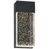 1-Light Black Modern/Contemporary LED Integrated Outdoor Wall Light Lantern Sconce with Seeded Crystal by TRUE FINE -Dale Tiffany Store black true fine outdoor sconces td120007w led 64 1000
