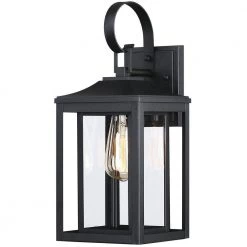 Citadel 1-Light 15.5 in. Black Outdoor Wall Lantern Sconce Light by TRUE FINE -Dale Tiffany Store black true fine outdoor sconces td130004ot 4f 1000