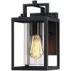 Manor 1-Light Black Hardwired Outdoor Wall Lantern Sconce with Clear Glass by TRUE FINE -Dale Tiffany Store black true fine outdoor sconces td40014ot 64 1000