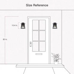 Exton 1-Light Black Double Frame Hardwired Outdoor Wall Lantern Sconce with Clear Glass Panels by TRUE FINE -Dale Tiffany Store black true fine outdoor sconces td41010ot 77 1000