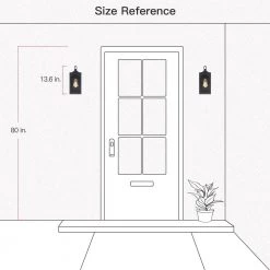 Yates 13.6 in. 1-Light Black Hardwired Outdoor Wall Lantern Sconce by TRUE FINE -Dale Tiffany Store black true fine outdoor sconces td60007ot 77 1000