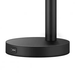 23 in. Black Modern Table Lamp with USB Port and White Linen Shade by TRUE FINE -Dale Tiffany Store black true fine table lamps ad4073t c3 1000