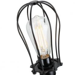 Aura 11.5 in. Black Touch Control 3-Way Small Table Lamp with 6-Watt LED Bulb Included by TRUE FINE -Dale Tiffany Store black true fine table lamps td70003t bk 44 1000