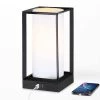 Celina 11.5 in. Black Touch Control 3-Way Small Table Lamp with 2 USB Ports, 6-Watt LED Bulb Included by TRUE FINE -Dale Tiffany Store black true fine table lamps td70004t bk 64 1000