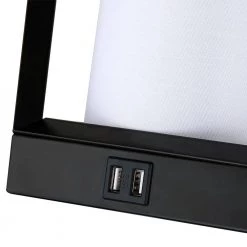 Celina 11.5 in. Black Touch Control 3-Way Small Table Lamp with 2 USB Ports, 6-Watt LED Bulb Included by TRUE FINE -Dale Tiffany Store black true fine table lamps td70004t bk c3 1000