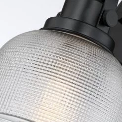 33 in. 4-Light Black Bathroom Vanity Light with Clear Prismatic Glass Shade by TRUE FINE -Dale Tiffany Store black true fine vanity lighting td20026w c3 1000