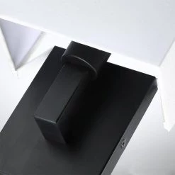 Celina 7 in. 1-Light Black Wall Sconce Light With White Fabric Shade by TRUE FINE -Dale Tiffany Store black true fine wall sconces td10041w 4f 1000