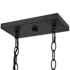 Grange 5-Light 32.3 in. Black and Weathered Faux Wood Modern Farmhouse Linear Chandelier Kitchen Island Light by TRUE FINE -Dale Tiffany Store black weathered faux wood true fine chandeliers td10015c c3 1000