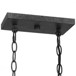Tunnel 5-Light 32.3 in. Black and Weathered Faux Wood Farmhouse Linear Chandelier Kitchen Island Light by TRUE FINE -Dale Tiffany Store black weathered faux wood true fine chandeliers td10017c 1f 1000