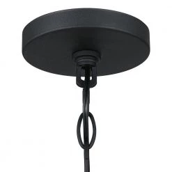 Eliton 26 in. 5-Light Black/Wood Tone Rustic Farmhouse Chandelier with Clear Mason Jar Glass Shades by TRUE FINE -Dale Tiffany Store black wood tone true fine chandeliers td10001c 4f 1000