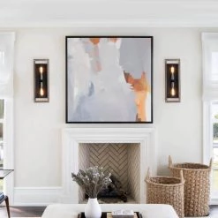 Sullivan 2-Light Black/Wood Tone Rustic Farmhouse Wall Sconce by TRUE FINE 21 Sullivan 2-Light Black/Wood Tone Rustic Farmhouse Wall Sconce by TRUE FINE -Dale Tiffany Store black wood tone true fine vanity lighting td10034w 44 1000