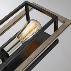 Sullivan 2-Light Black/Wood Tone Rustic Farmhouse Wall Sconce by TRUE FINE 18 Sullivan 2-Light Black/Wood Tone Rustic Farmhouse Wall Sconce by TRUE FINE -Dale Tiffany Store black wood tone true fine vanity lighting td10034w c3 1000