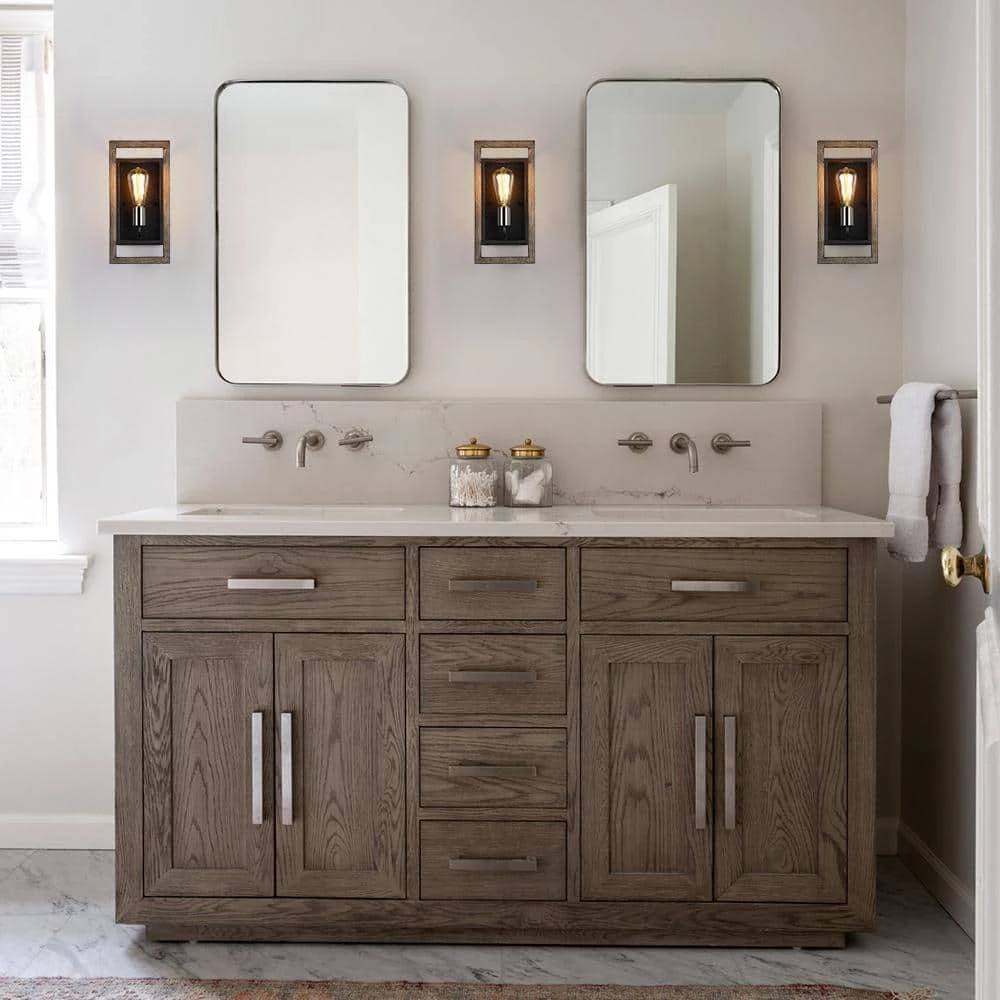 Sullivan 1-Light Black/Wood Tone Rustic Farmhouse Wall Sconce by TRUE FINE 12 Sullivan 1-Light Black/Wood Tone Rustic Farmhouse Wall Sconce by TRUE FINE - Image 10