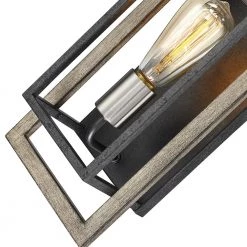 Sullivan 1-Light Black/Wood Tone Rustic Farmhouse Wall Sconce by TRUE FINE 20 Sullivan 1-Light Black/Wood Tone Rustic Farmhouse Wall Sconce by TRUE FINE -Dale Tiffany Store black wood tone true fine wall sconces td10008w c3 1000