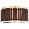 Brody 13.4 in. 2-Light Bamboo Flush Mount Ceiling Light with Brass Hardware by TRUE FINE -Dale Tiffany Store brass chocolate true fine flush mount lights td90023fl 64 1000