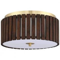 Brody 13.4 in. 2-Light Bamboo Flush Mount Ceiling Light with Brass Hardware by TRUE FINE 14 Brody 13.4 in. 2-Light Bamboo Flush Mount Ceiling Light with Brass Hardware by TRUE FINE -Dale Tiffany Store brass chocolate true fine flush mount lights td90023fl 66 1000