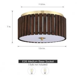 Brody 13.4 in. 2-Light Bamboo Flush Mount Ceiling Light with Brass Hardware by TRUE FINE 15 Brody 13.4 in. 2-Light Bamboo Flush Mount Ceiling Light with Brass Hardware by TRUE FINE -Dale Tiffany Store brass chocolate true fine flush mount lights td90023fl 77 1000