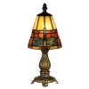 12.75 in. Fieldstone Cavan Accent Lamp with Tiffany Art Glass Shade by Dale Tiffany -Dale Tiffany Store bronze dale tiffany novelty lamps ta13005 64 1000