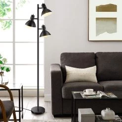 Richland 67 in. Bronze 3-Light Tree Floor Lamp with Metal Adjustable Shades, LED Bulbs Included by TRUE FINE -Dale Tiffany Store bronze true fine floor lamps 9021f 4f 1000