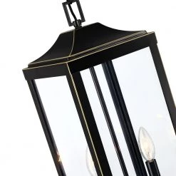 Jefferson 20 in. H 2-Light Bronze Large Outdoor Pendant Light with Clear Glass by TRUE FINE -Dale Tiffany Store bronze true fine outdoor pendant lights td40006c 44 1000