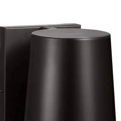 Bowman 7.5 in. 1-Light Bronze Modern Dark Sky Non Solar Outdoor Wall Lantern Sconce (2-Pack) by TRUE FINE -Dale Tiffany Store bronze true fine outdoor sconces 2144ot 2pk 66 1000