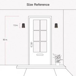 Bowman 7.5 in. 1-Light Bronze Modern Dark Sky Non Solar Outdoor Wall Lantern Sconce (2-Pack) by TRUE FINE -Dale Tiffany Store bronze true fine outdoor sconces 2144ot 2pk 77 1000