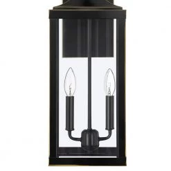 25.7 in. 2-Light Bronze Non Solar Large Outdoor Wall Lantern Sconce Light by TRUE FINE -Dale Tiffany Store bronze true fine outdoor sconces 21516ot 1f 1000