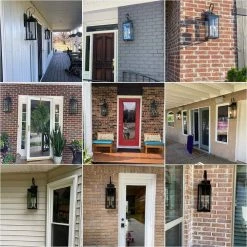 25.7 in. 2-Light Bronze Non Solar Large Outdoor Wall Lantern Sconce Light by TRUE FINE -Dale Tiffany Store bronze true fine outdoor sconces 21516ot 76 1000