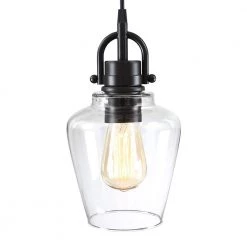 Basia 1-Light Bronze Mini Pendant Light with Clear Glass Shade by TRUE FINE -Dale Tiffany Store bronze true fine pendant lights td30001p 44 1000