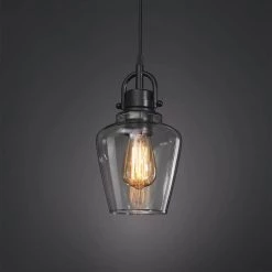 Basia 1-Light Bronze Mini Pendant Light with Clear Glass Shade by TRUE FINE -Dale Tiffany Store bronze true fine pendant lights td30001p 66 1000