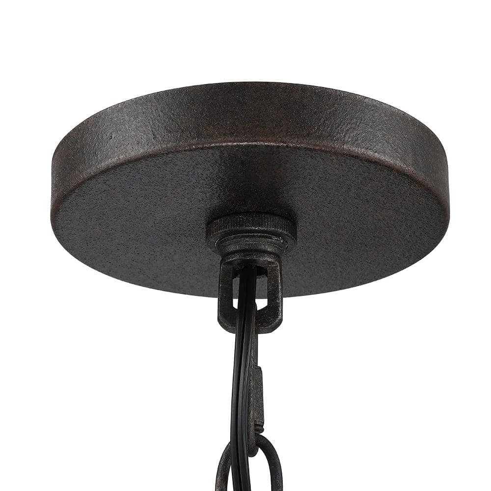 Contrast 20 in. 3-Light Rust Bronze/Wood Tone Rustic Chandelier by TRUE FINE 10 Contrast 20 in. 3-Light Rust Bronze/Wood Tone Rustic Chandelier by TRUE FINE - Image 8