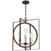 Contrast 20 in. 3-Light Rust Bronze/Wood Tone Rustic Chandelier by TRUE FINE -Dale Tiffany Store bronze wood tone true fine chandeliers td10009c 64 1000
