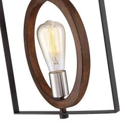 Contrast 1-Light Rust Bronze/Wood Tone Rustic Mini Pendant Kitchen Light by TRUE FINE -Dale Tiffany Store bronze wood tone true fine pendant lights td10011p 1f 1000