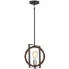Contrast 1-Light Rust Bronze/Wood Tone Rustic Mini Pendant Kitchen Light by TRUE FINE -Dale Tiffany Store bronze wood tone true fine pendant lights td10011p 64 1000