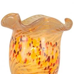 Beige Speckle 13 in. Hand Blown Brushed Nickel Accent Lamp by Dale Tiffany -Dale Tiffany Store brushed nickel dale tiffany novelty lamps aa21186 4f 1000