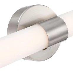 24 in. 3-Light Brushed Nickel Modern/Contemporary LED Bathroom Vanity Light Bar with Glass Shade by TRUE FINE -Dale Tiffany Store brushed nickel true fine vanity lighting td120001w led 1f 1000