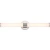 24 in. 3-Light Brushed Nickel Modern/Contemporary LED Bathroom Vanity Light Bar with Glass Shade by TRUE FINE -Dale Tiffany Store brushed nickel true fine vanity lighting td120001w led 64 1000