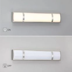 24 in. 3-Light Brushed Nickel Modern/Contemporary LED Bathroom Vanity Light Bar by TRUE FINE -Dale Tiffany Store brushed nickel true fine vanity lighting td120002w led 4f 1000