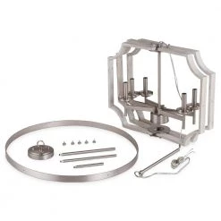 Richwood 5-Light Brushed Nickel/White-Washed Wood Tone Modern Farmhouse Chandelier by TRUE FINE -Dale Tiffany Store brushed nickel white washed wood true fine chandeliers 20150c 44 1000