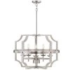 Richwood 5-Light Brushed Nickel/White-Washed Wood Tone Modern Farmhouse Chandelier by TRUE FINE -Dale Tiffany Store brushed nickel white washed wood true fine chandeliers 20150c 64 1000