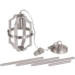 Richwood 1-Light Brushed Nickel Modern Farmhouse Mini Pendant with White-Washed Wood Accents by TRUE FINE -Dale Tiffany Store brushed nickel white washed wood true fine pendant lights 20151p 1f 1000