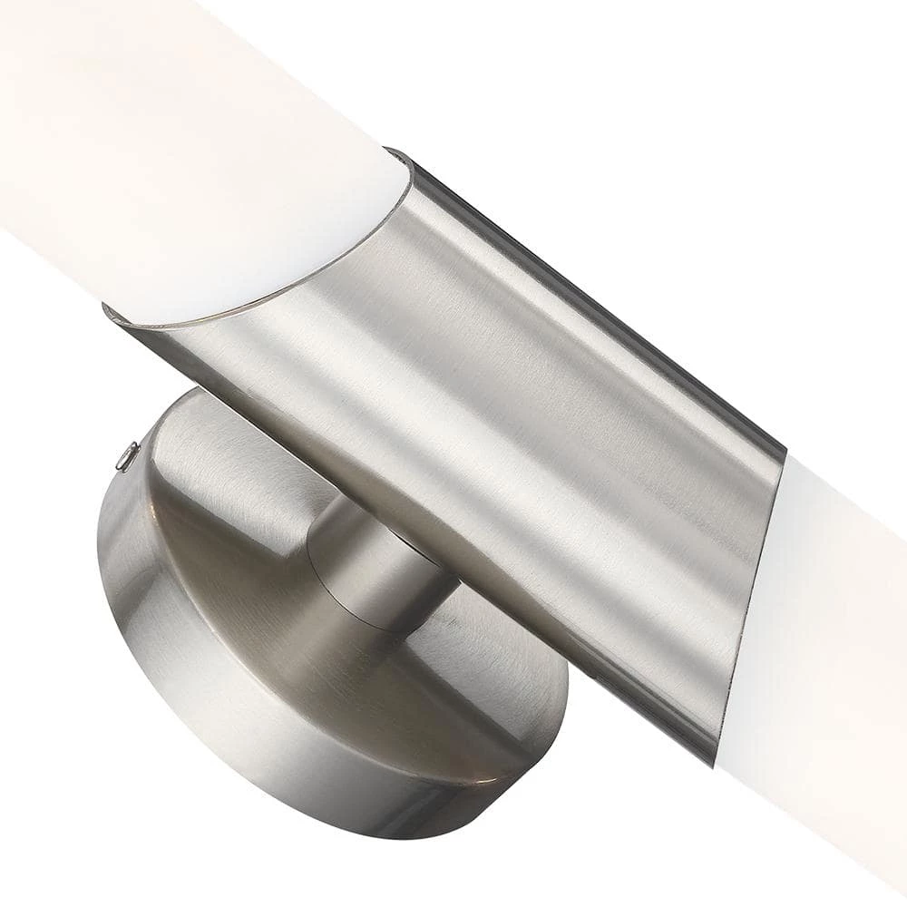 16.4 in. 2-Light Brushed Nickel Modern/Contemporary ADA Bathroom Vanity Light Bar with White Opal Glass by TRUE FINE 10 16.4 in. 2-Light Brushed Nickel Modern/Contemporary ADA Bathroom Vanity Light Bar with White Opal Glass by TRUE FINE - Image 8