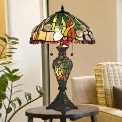 Coral 26 in. Coffee Black Table Lamp by Dale Tiffany -Dale Tiffany Store coffee black dale tiffany table lamps tt20126 31 1000