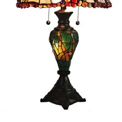Coral 26 in. Coffee Black Table Lamp by Dale Tiffany -Dale Tiffany Store coffee black dale tiffany table lamps tt20126 4f 1000