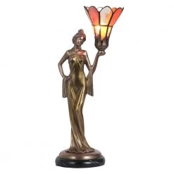 Vita 18 .25 in. Cold Cast Bronze Table Lamp by Dale Tiffany