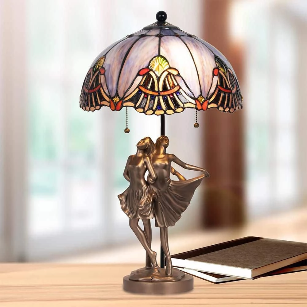Ballerina 22 in. Cold Cast Bronze Table Lamp by Dale Tiffany 6 Ballerina 22 in. Cold Cast Bronze Table Lamp by Dale Tiffany - Image 4