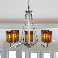 Calico 5-Light Dark Antique Bronze Chandelier by Dale Tiffany -Dale Tiffany Store dark antique bronze dale tiffany chandeliers th13329 31 1000